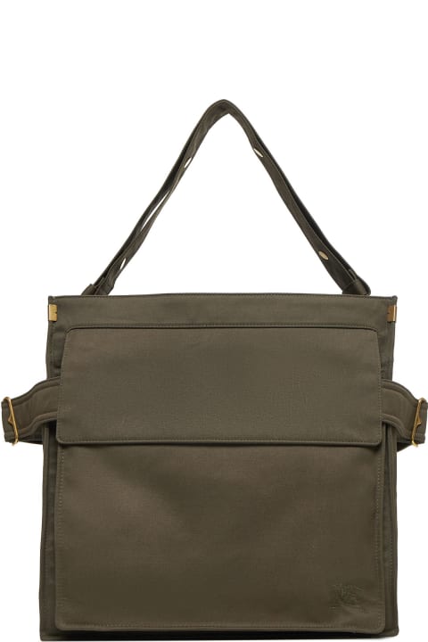 Homeware Burberry Military Green Canvas Medium Tote Trench Shopping Bag