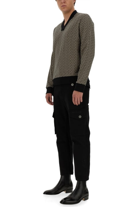 Balmain Sweaters for Men Balmain Monogram Jersey