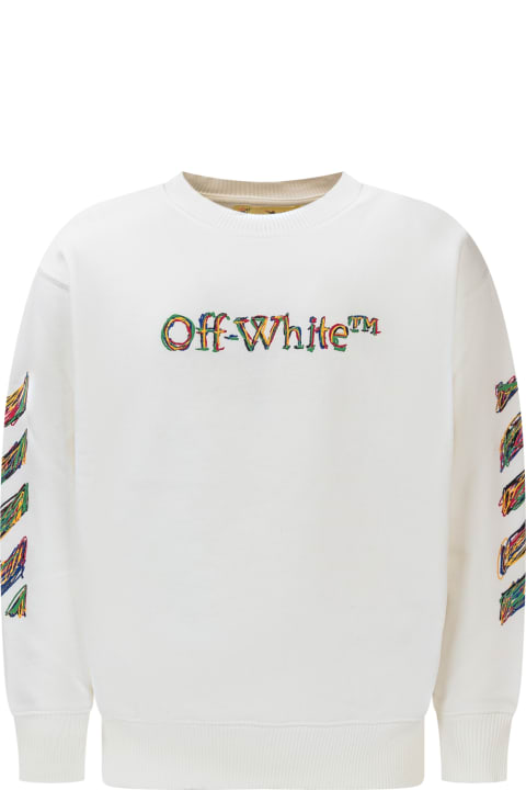 Fashion for Kids Off-White Logo Sketch Sweatshirt