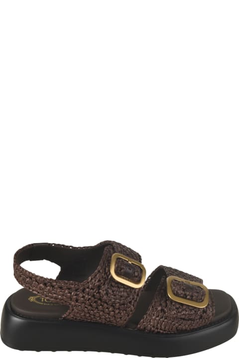 Tod's for Women Tod's Doppia Woven Sandals