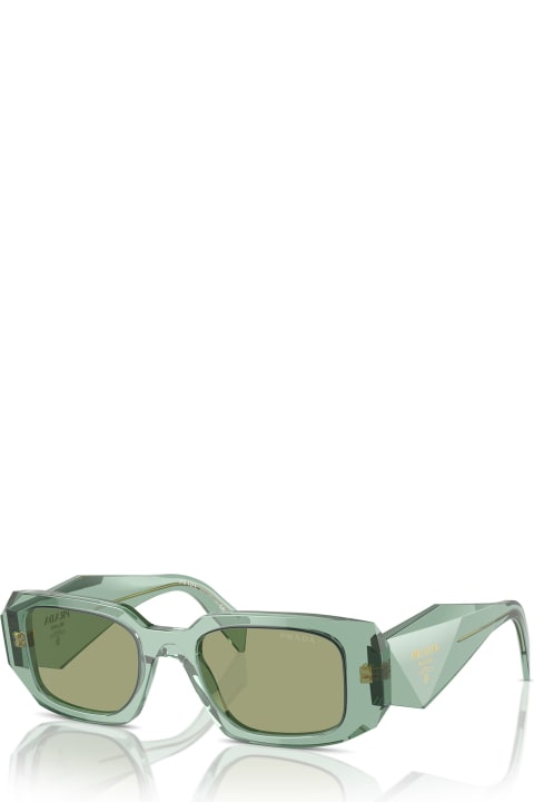 Accessories for Women Prada Eyewear Pr 17ws Transparent Sage Sunglasses