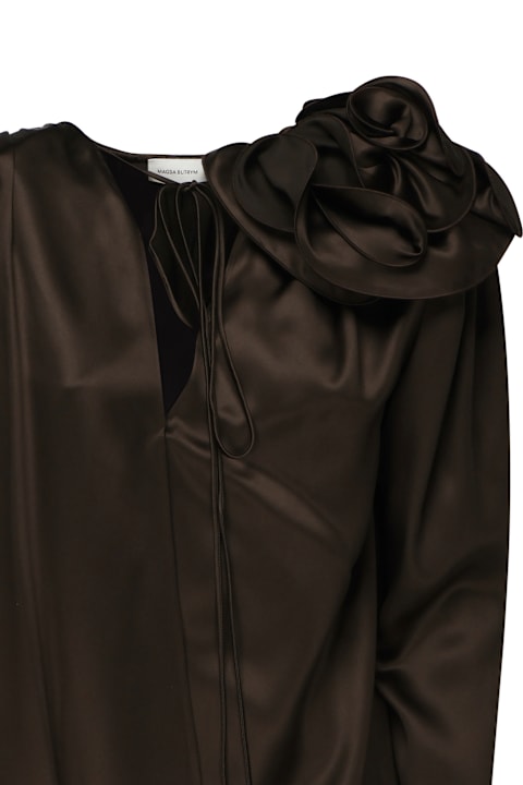 Magda Butrym for Kids Magda Butrym Classic Silk Blouse With Application