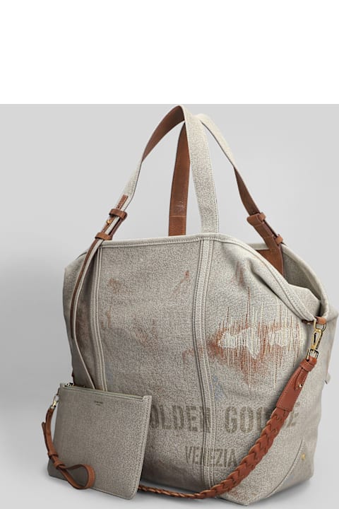 Bags for Women Golden Goose Shopping 24.7 Ew Tote In Taupe Canvas