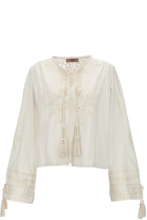 TwinSet Topwear for Women TwinSet Embroidered Blouse