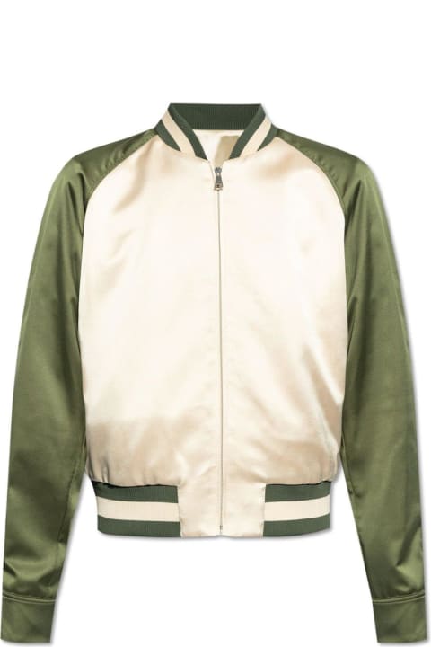 Balmain Coats & Jackets for Men Balmain Signature Satin Bomber Jacket