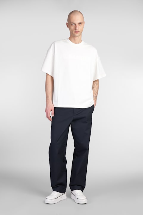 Jil Sander for Men Jil Sander Pants In Blue Cotton