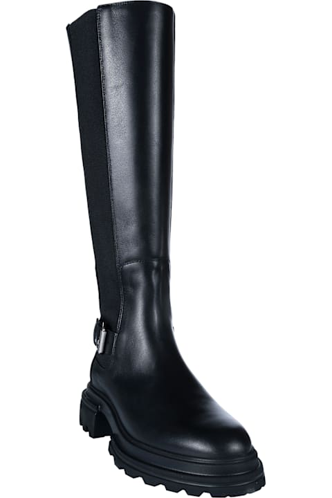 Hogan Boots for Women Hogan B999 Side Stretch Long Boots