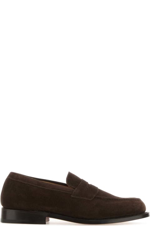 Tricker's for Women Tricker's Brown Suede Repello Loafers