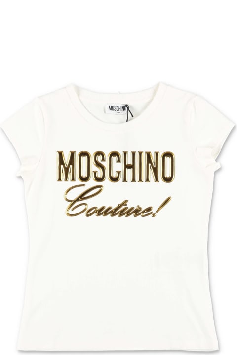 Fashion for Women Moschino T-shirt Bianca In Jersey Di Cotone