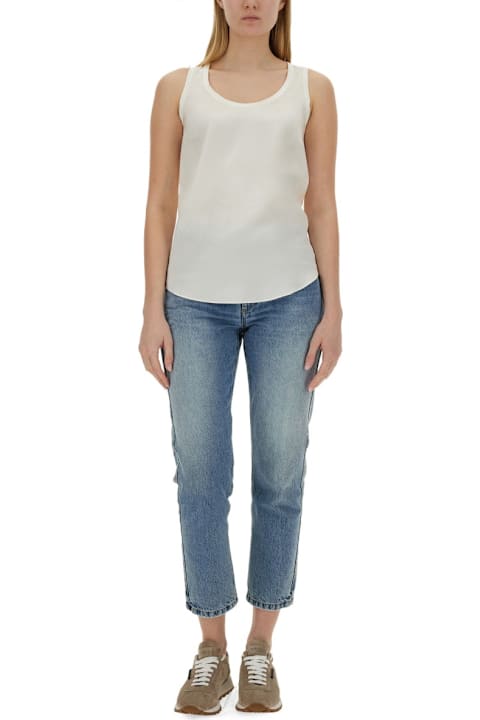 Brunello Cucinelli Satin Tops.