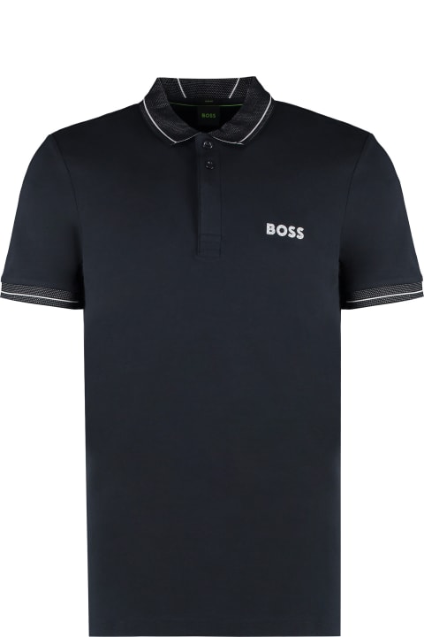 Hugo Boss for Men Hugo Boss Logo Print Cotton Polo Shirt