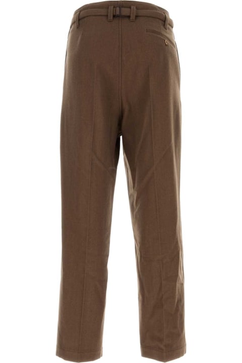 Lemaire Pants for Men Lemaire Brown Wool Blend Pant