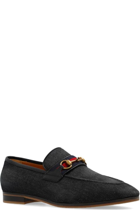Gucci Loafers & Boat Shoes for Men Gucci Horsebit Detailed Denim Loafers
