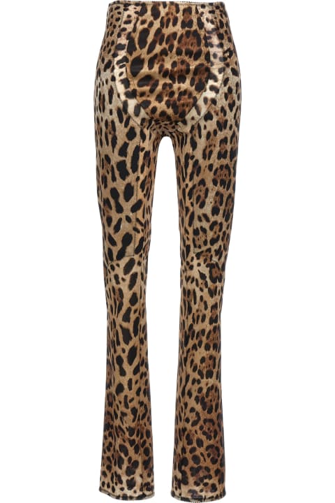 Pants & Shorts for Women Dolce & Gabbana X Kim Leopard Pants