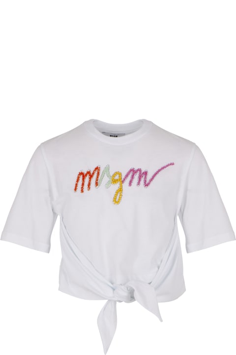 MSGM Topwear for Girls MSGM T-shirt Con Stampa