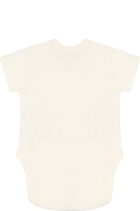 Off-White Bodysuits & Sets for Baby Boys Off-White Multicolor Set For Baby Boy