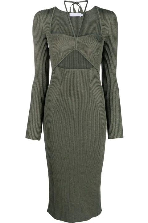 Olive Green Knitted Dress