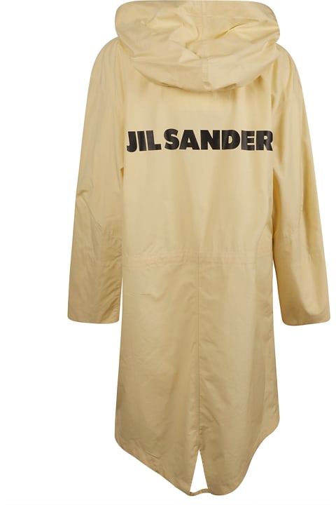 Jil Sander Coats & Jackets for Women Jil Sander Back Logo Hooded Parka