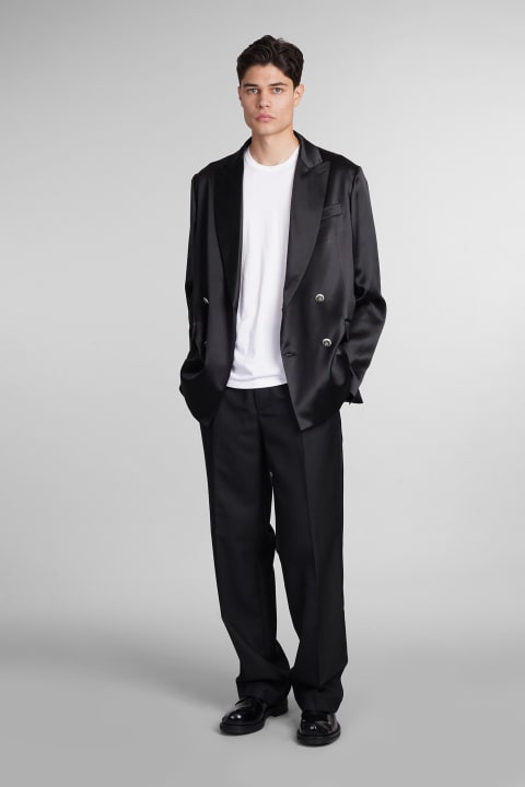 Clothing for Men 4sdesigns Blazer In Black Silk