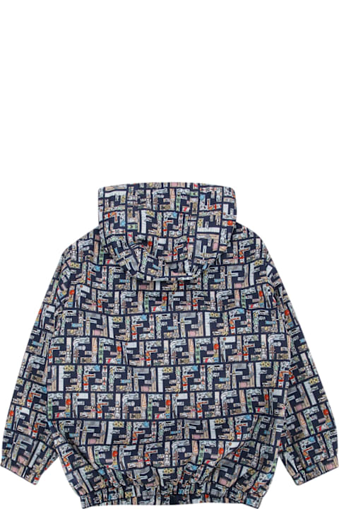 Fendi معاطف وجواكت لـ أولاد Fendi K-way Nylon Ff Anima
