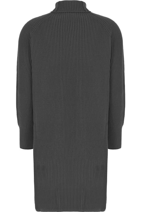 Max Mara Studio for Women Max Mara Studio Dark Grey Wool Blend Sweater Dress