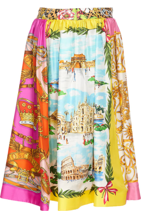 Moschino Skirts for Women Moschino Scarf Print Skirt