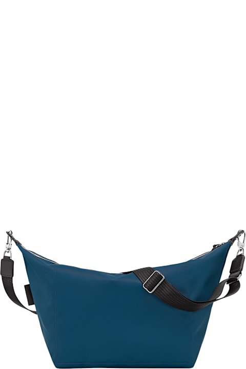 Longchamp for Men Longchamp 'le Pilage Energy' Blue Medium Crossbody Bag With Adjustable And Removable Shoulder Strap And Logo On The Front In Tech Fabric Woman