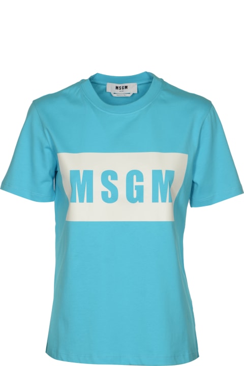 Clothing for Women MSGM Logo Print T-shirt