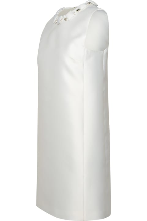 Versace Sale for Women Versace White Silk Blend Dress