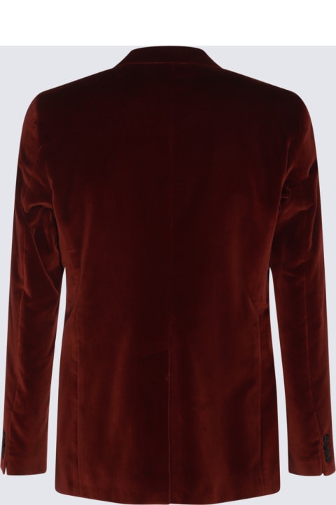 Dolce & Gabbana Coats & Jackets for Men Dolce & Gabbana Bordeaux Cotton Blazer