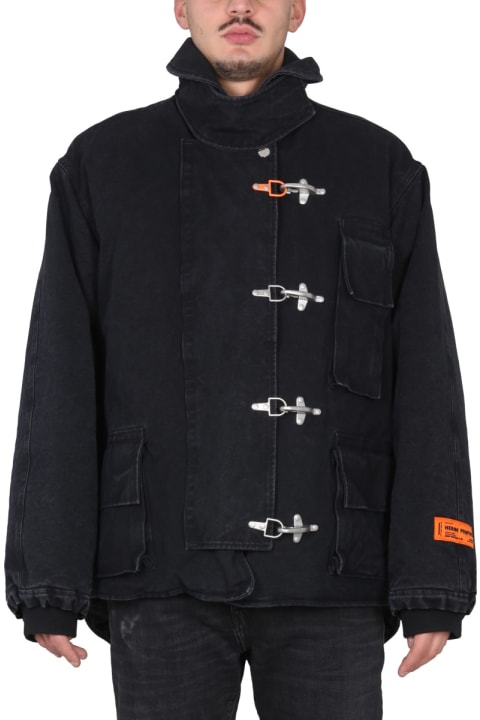 HERON PRESTON Coats & Jackets for Men HERON PRESTON Canvas Jacket