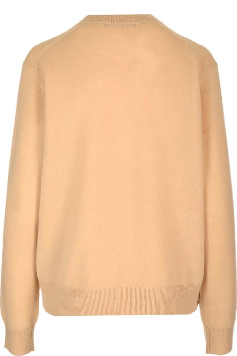 Acne Studios Sweaters for Women Acne Studios Face Logo Patch Crewneck Sweater