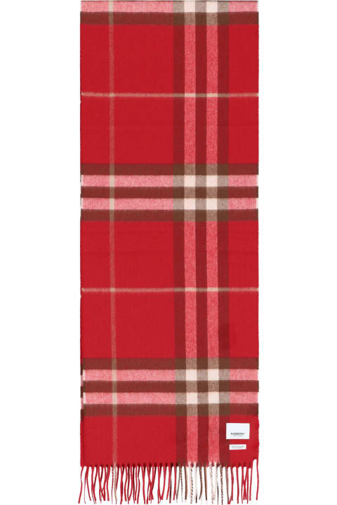Scarves & Wraps for Women Burberry Cashmere Scarf Tartan Pattern