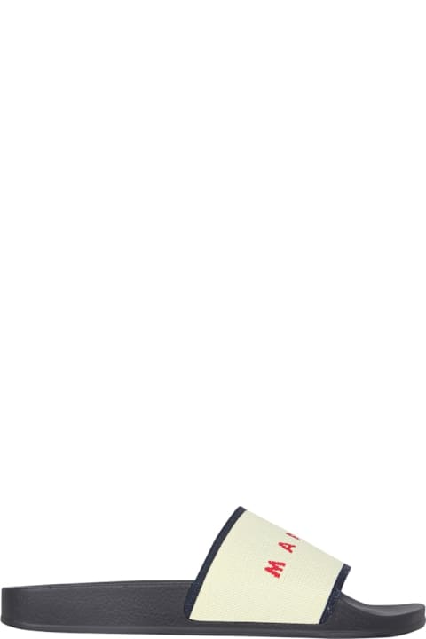 Marni Slide Sandals With Logo