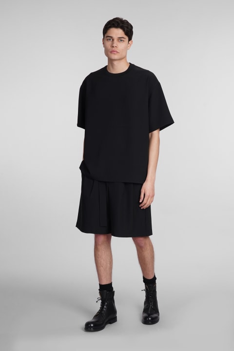 Attachment Topwear for Men Attachment T-shirt In Black Polyester