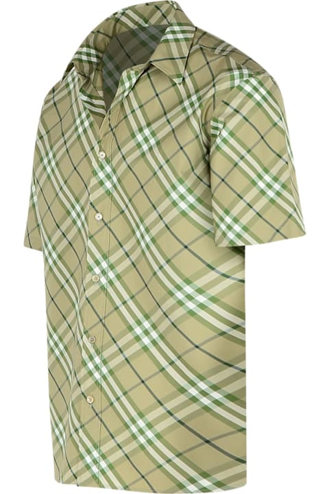 Burberry Shirts for Men Burberry Green Cotton Shirt