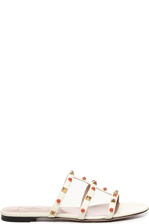 Valentino Garavani for Women Valentino Garavani Rockstud Leather Slide