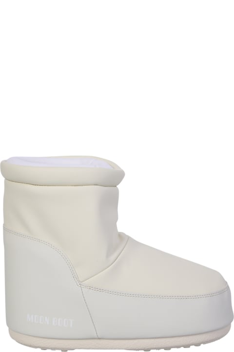 Cream Icon Low Ankle Boots
