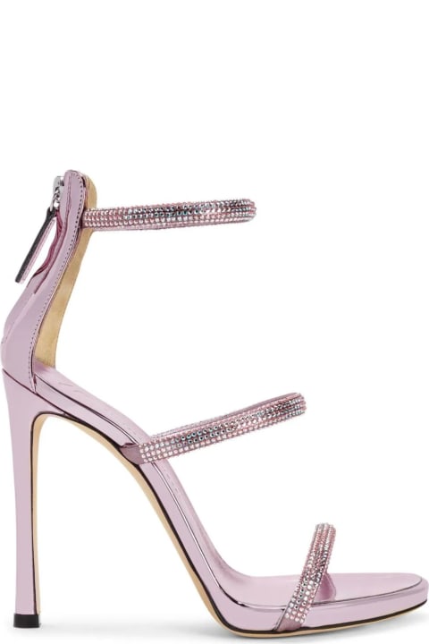 Fashion for Women Giuseppe Zanotti Pink Leather Harmony Sandals