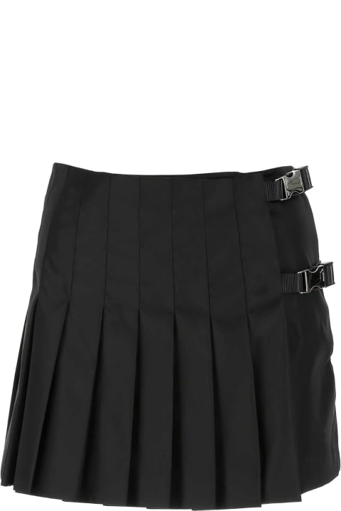 Prada Sale for Women Prada Black Nylon Mini Skirt