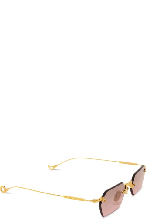 Accessories for Women Eyepetizer Tank Gold Sunglasses