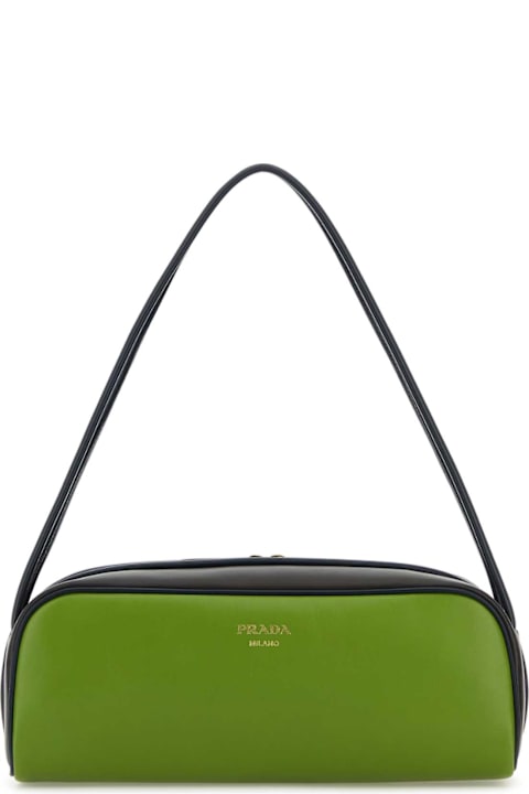 Prada for Women Prada Green Leather Shoulder Bag