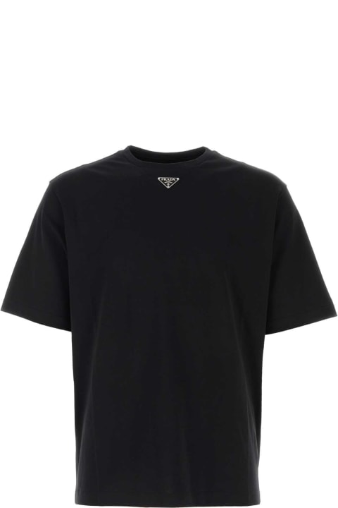 Prada for Men Prada Black Cotton T-shirt