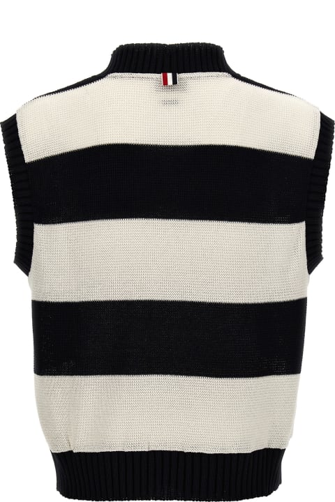 Thom Browne Coats & Jackets for Men Thom Browne 'rugby Stripe' Vest