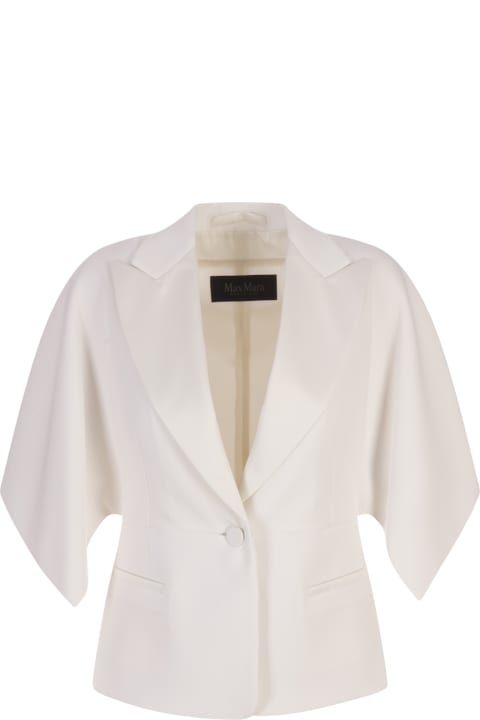 Max Mara Pianoforte Coats & Jackets for Women Max Mara Pianoforte White Curacao Jacket