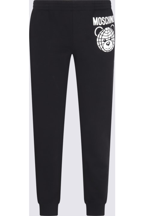 Moschino for Women Moschino Black Cotton Teddy Bear Track Trousers