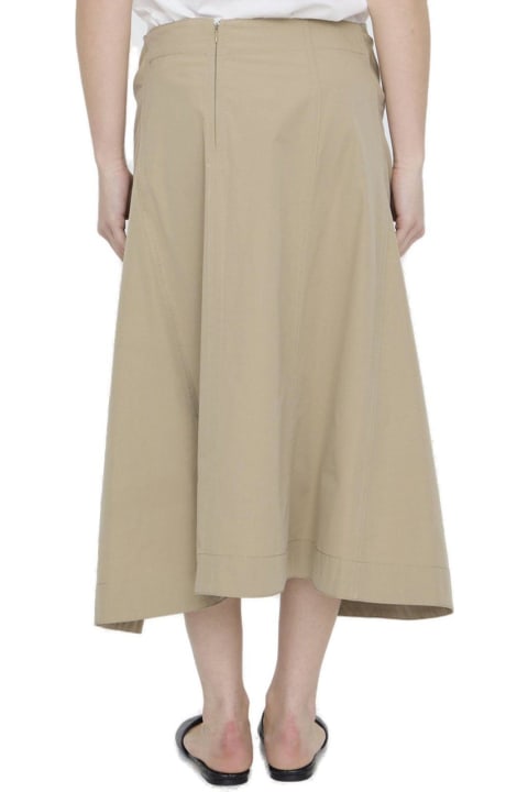 Bottega Veneta Sale for Women Bottega Veneta Asymmetric Hem Midi Skirt