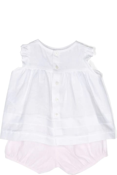 Bodysuits & Sets for Baby Girls Il Gufo Completo In Lino