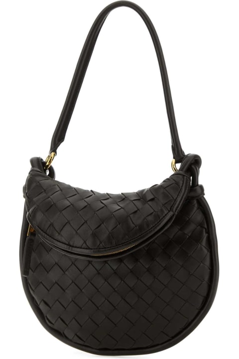Fashion for Women Bottega Veneta Dark Brown Leather Small Gemelli Shoulder Bag