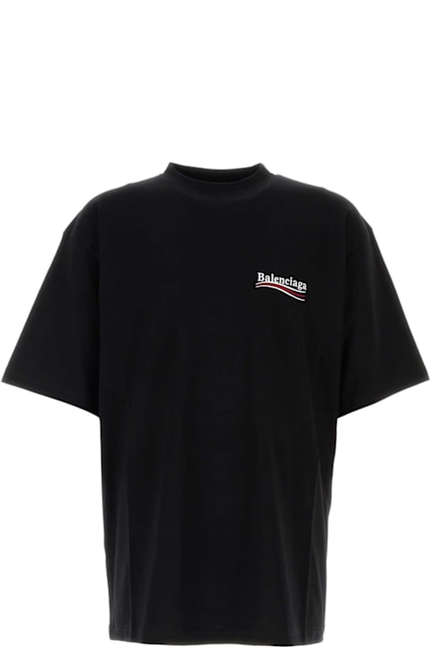 Balenciaga Clothing for Men Balenciaga Black Cotton T-shirt